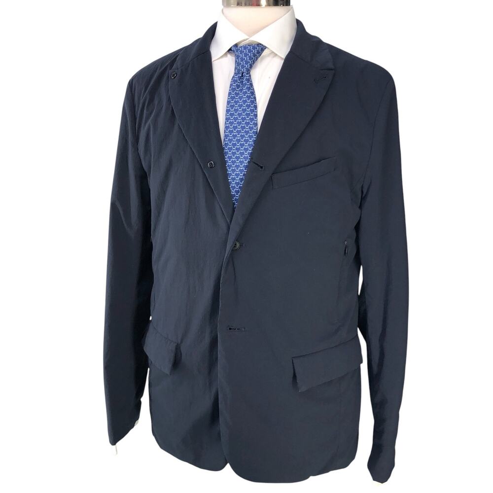 Still By Hand Mens Size 4 US L Jacket Sport Coat Quilted Puffer Navy *BLEMISHED